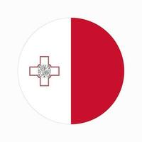 Malta flag simple illustration for independence day or election vector