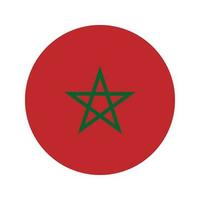 Morocco flag simple illustration for independence day or election vector