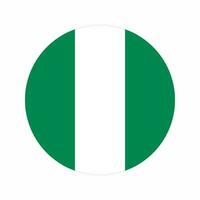 Ilustración simple de la bandera de Nigeria para el día de la independencia o las elecciones vector