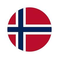 Norway flag simple illustration for independence day or election vector