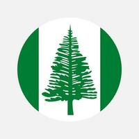Norfolk Island flag simple illustration for independence day or election vector