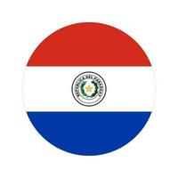 Paraguay flag simple illustration for independence day or election vector