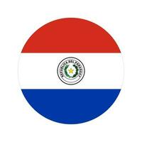 Ilustración simple de la bandera de Paraguay para el día de la independencia o las elecciones vector