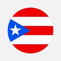 ilustración simple de la bandera de puerto rico para el día de la independencia o las elecciones vector