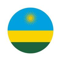Rwanda flag simple illustration for independence day or election vector