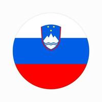 Slovenia flag simple illustration for independence day or election vector