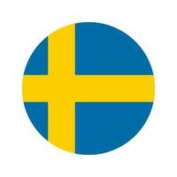 Sweden flag simple illustration for independence day or election vector