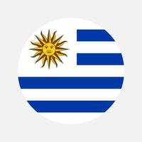 Uruguay flag simple illustration for independence day or election vector