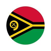 Vanuatu flag simple illustration for independence day or election vector