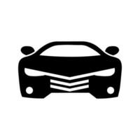 icono de coche en estilo plano icono de tráfico simple vector