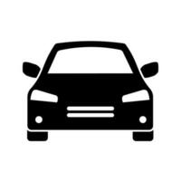 icono de coche en estilo plano icono de tráfico simple vector