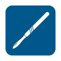 Medical scalpel icon. Hospital surgery knife sign illustration vector