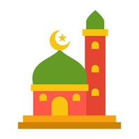 eid Mubarak dibujos animados ilustración. eid Alabama fitr clipart ilustración para tarjeta, invitación, ramadán, y eid póster decoración. islámico elemento. vector