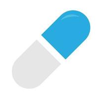 Pill icon in trendy flat style isolated. Pill icon page symbol for your web site design vector