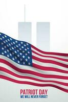 September 11 banner. vector