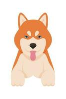 Cartoon puppy dogs breeds pets cute characters. Flat design of cute dogs and puppies vector illustration.