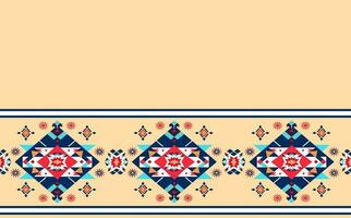 diseño tradicional geométrico étnico oriental ikat de patrones sin fisuras para fondo, alfombra, papel pintado, ropa, envoltura, batik, tela, ilustración vectorial. estilo de bordado vector