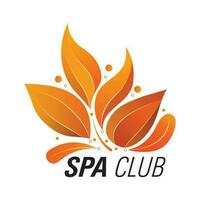 spa logo- icono ilustración vectorial diseño- logo plantilla-elegante vector