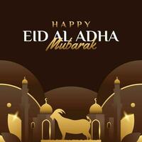 Eid Al Adha Islamic Illustration event vector