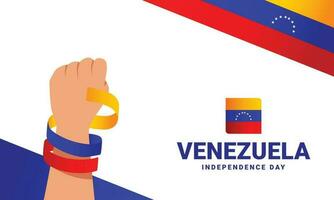 Venezuela Independence day event celebrate vector