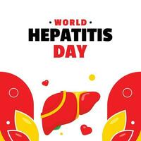 Hepatitis Day Flat Illustration event vector