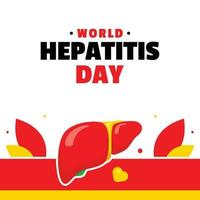 Hepatitis Day Flat Illustration event vector