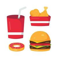 Junk Food Day Flat Illustration event vector