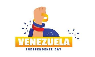 Venezuela independencia día evento celebrar vector