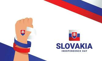 Eslovaquia independencia día evento celebrar vector