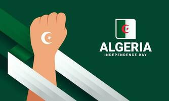 Algeria Independence day event celebrate vector