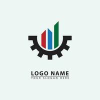 modern vector industrial building logo icon.