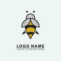 modern honey bee industry logo icon. vector