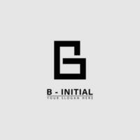 modern business initial B letter logo icon. vector