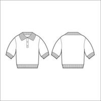 Oversize Polo shirt vector illustration