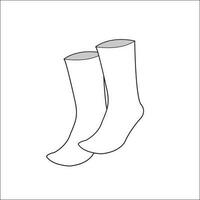 calcetines plano bosquejo vector archivo