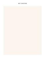 Minimalistic Notes Template Pink vector