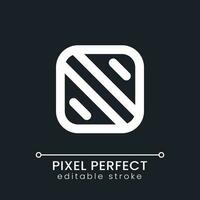 Add background pixel perfect white linear ui icon for dark theme. Upload image to footage. Customize video. Vector line pictogram. Isolated user interface symbol for night mode. Editable stroke