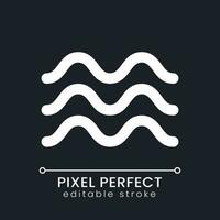 Float animation pixel perfect white linear ui icon for dark theme. Move gently. Add sense of weightlessness. Vector line pictogram. Isolated user interface symbol for night mode. Editable stroke