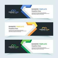 Vector modern set of colorful abstract banners. For card and banner needs. Vector Illustration