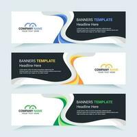 Vector modern set of colorful abstract banners. For card and banner needs. Vector Illustration