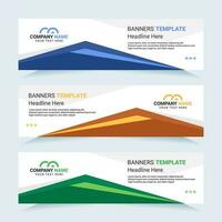 Vector modern set of colorful abstract banners. For card and banner needs. Vector Illustration