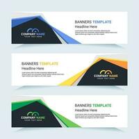 Vector modern set of colorful abstract banners. For card and banner needs. Vector Illustration