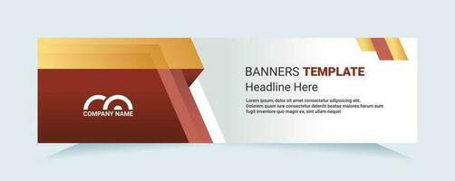 Red abstract banner. Modern vector for needs cards and banners. Vector illustration