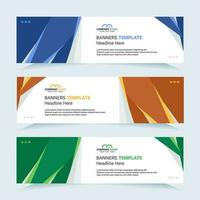 Vector modern set of colorful abstract banners. For card and banner needs. Vector Illustration