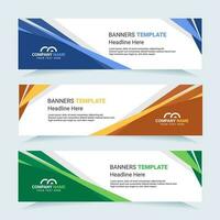 Vector modern set of colorful abstract banners. For card and banner needs. Vector Illustration