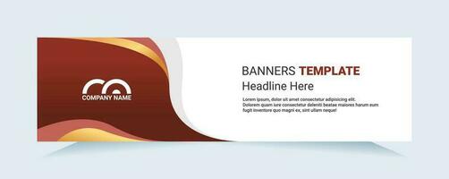 Red abstract banner. Modern vector for needs cards and banners. Vector illustration