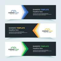 Vector modern set of colorful abstract banners. For card and banner needs. Vector Illustration