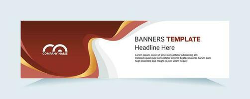 Red abstract banner. Modern vector for needs cards and banners. Vector illustration