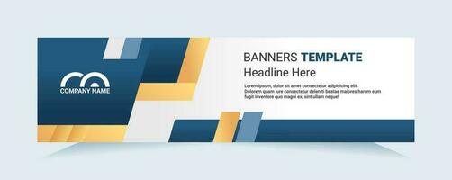 Blue abstract banner. Modern vector for needs cards and banners. Vector illustration