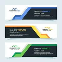 Vector modern set of colorful abstract banners. For card and banner needs. Vector Illustration